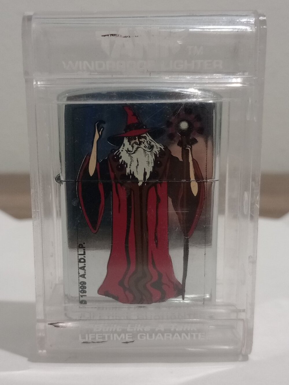 VINTAGE 1999 TANK WIZARD A.A.D.L.P LIGHTER UNFIRED (NOS) (IN-CASE)